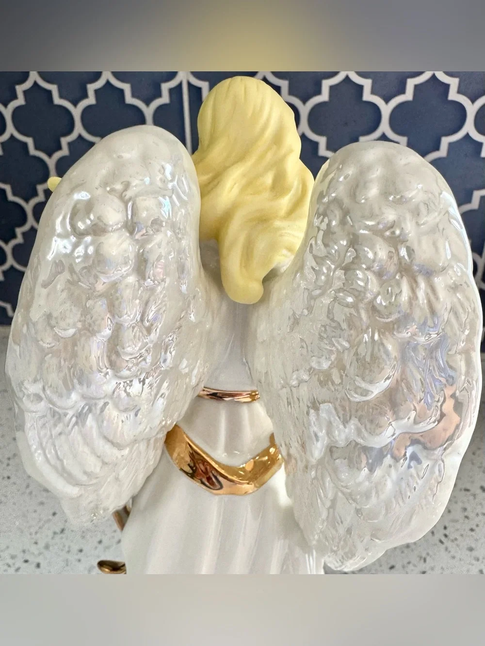 Sankyo Angel Harp Music Box Figurine Fur Elise Working Collectible
